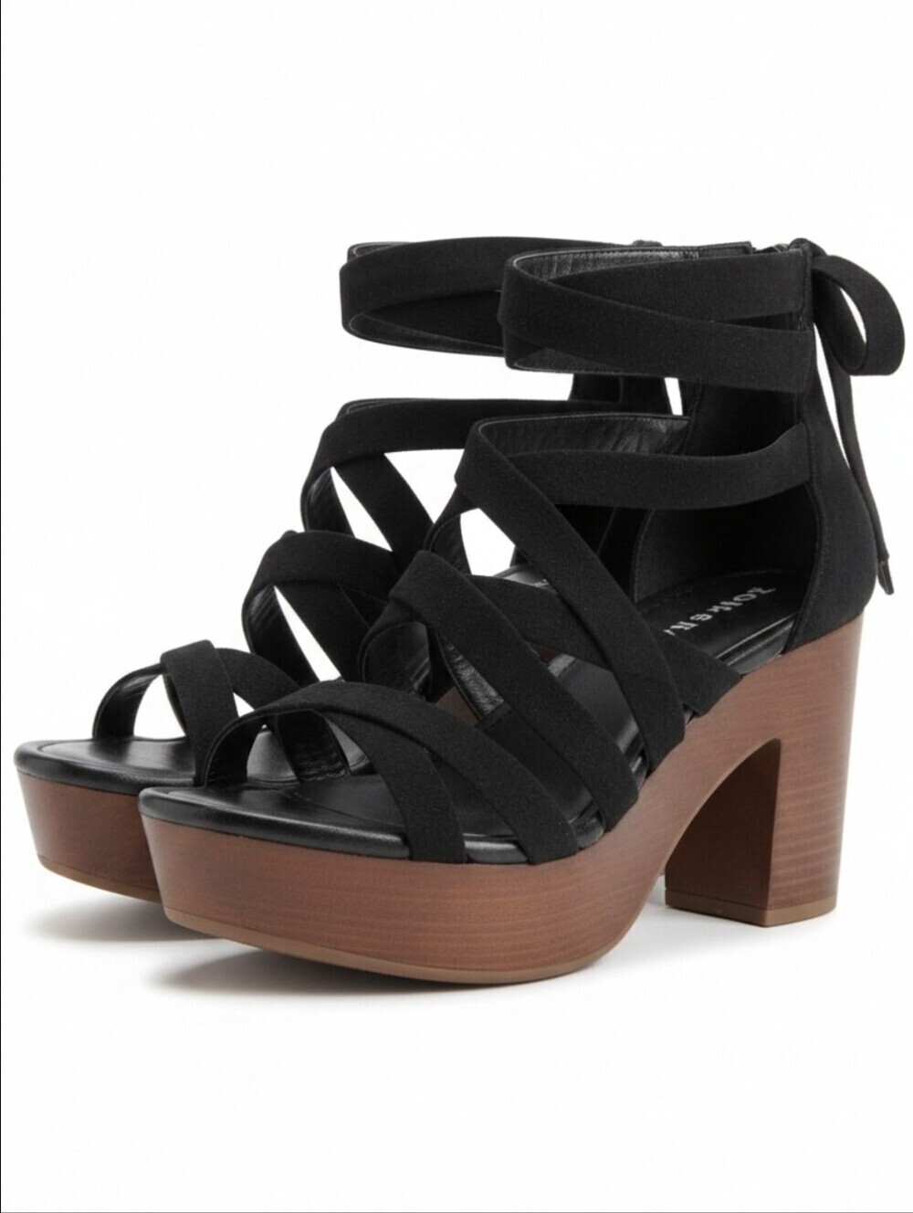TORRID | ANKLE WRAP STRAPPY FAUX SUEDE EXTRA WIDE WIDTH PLATFORMS